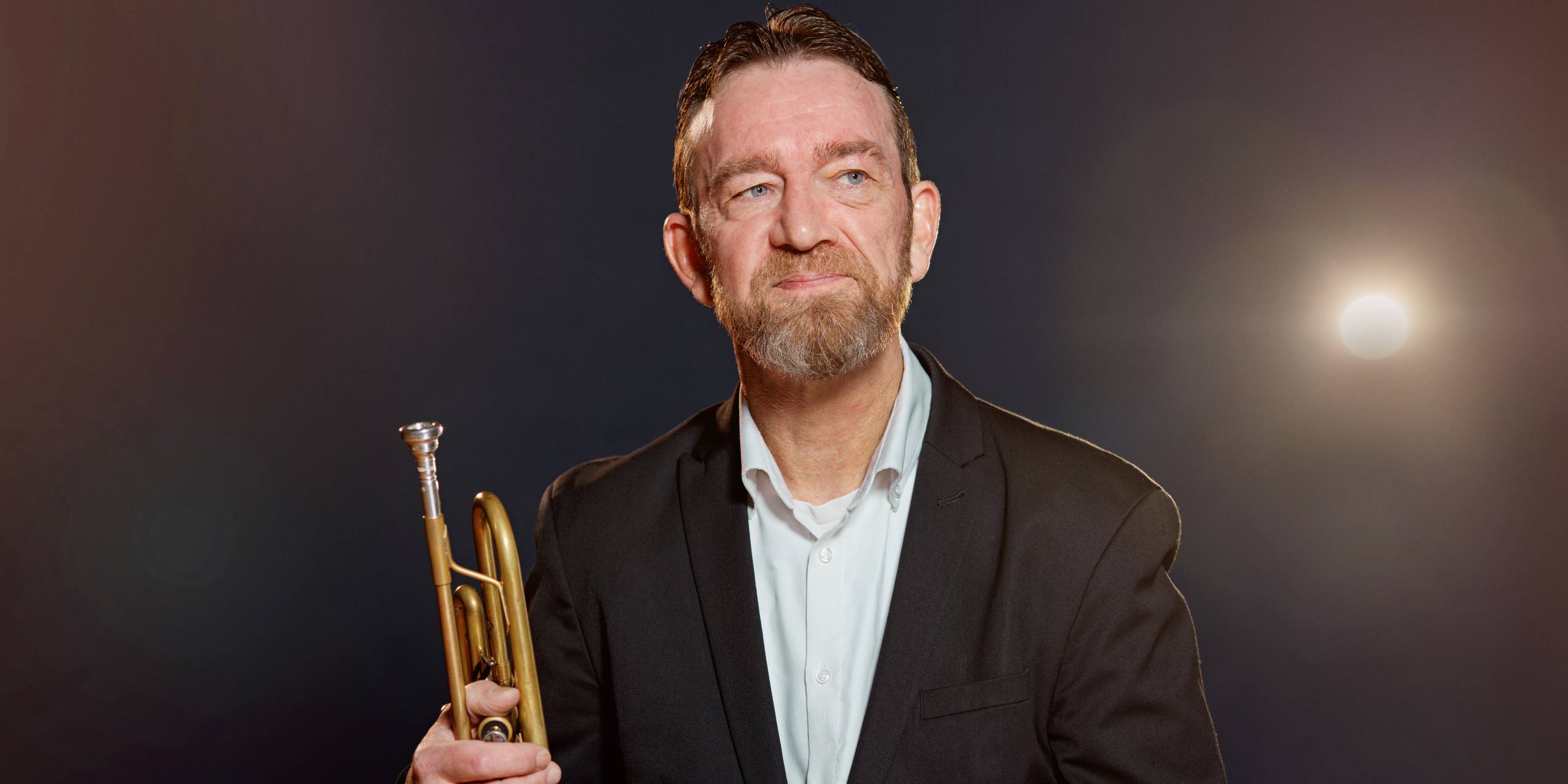 Portræt af Thomas Kjærgaard, trompet