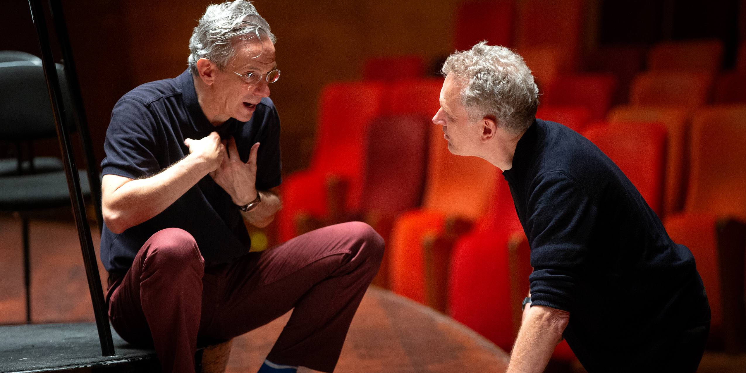 Dirigent Fabio Luisi og komponist Hans Abrahamsen