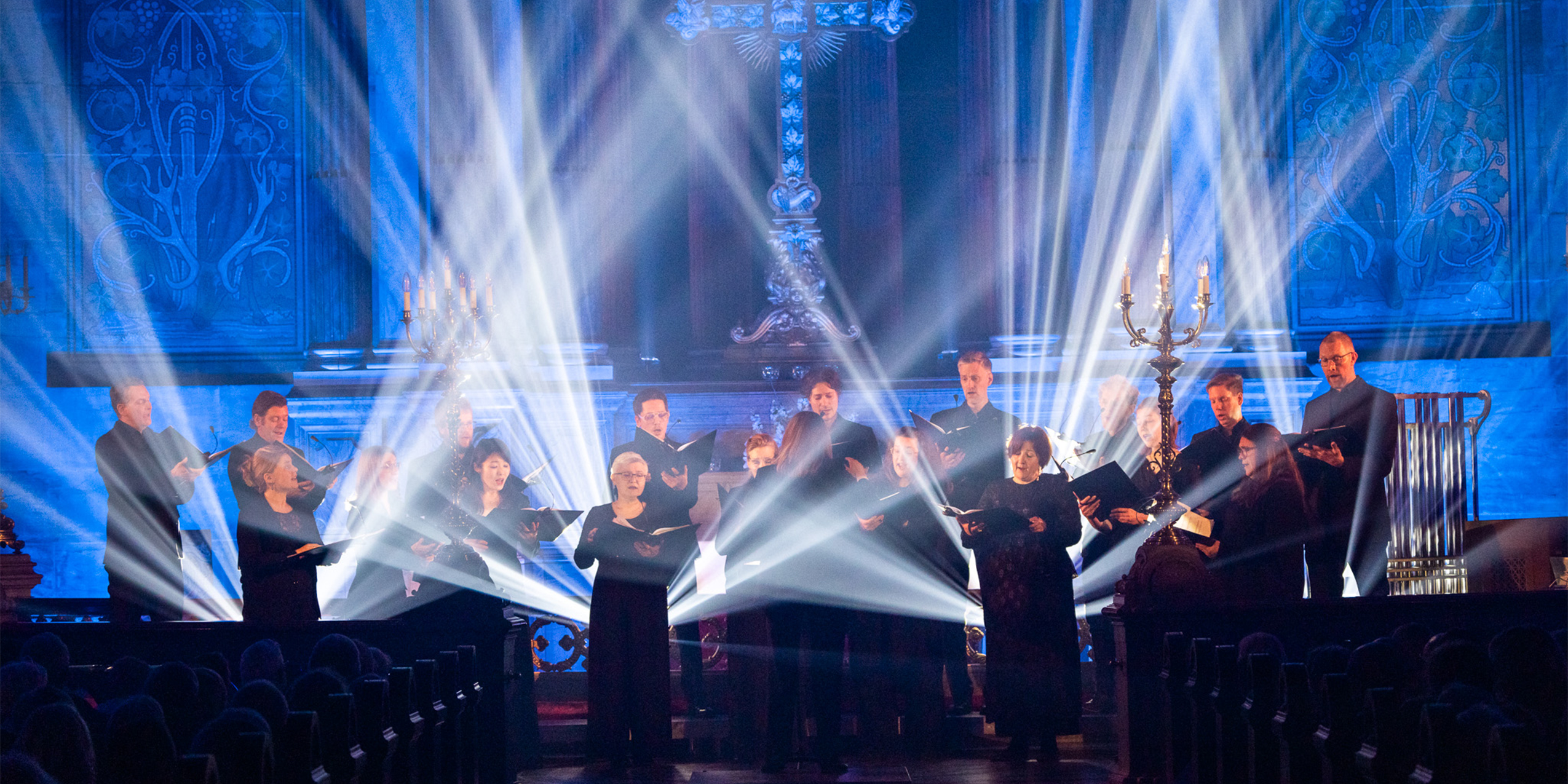 DR Vokalensemblet i forbindelse med koncerten Himmelsk Lys i Marmorkirken.