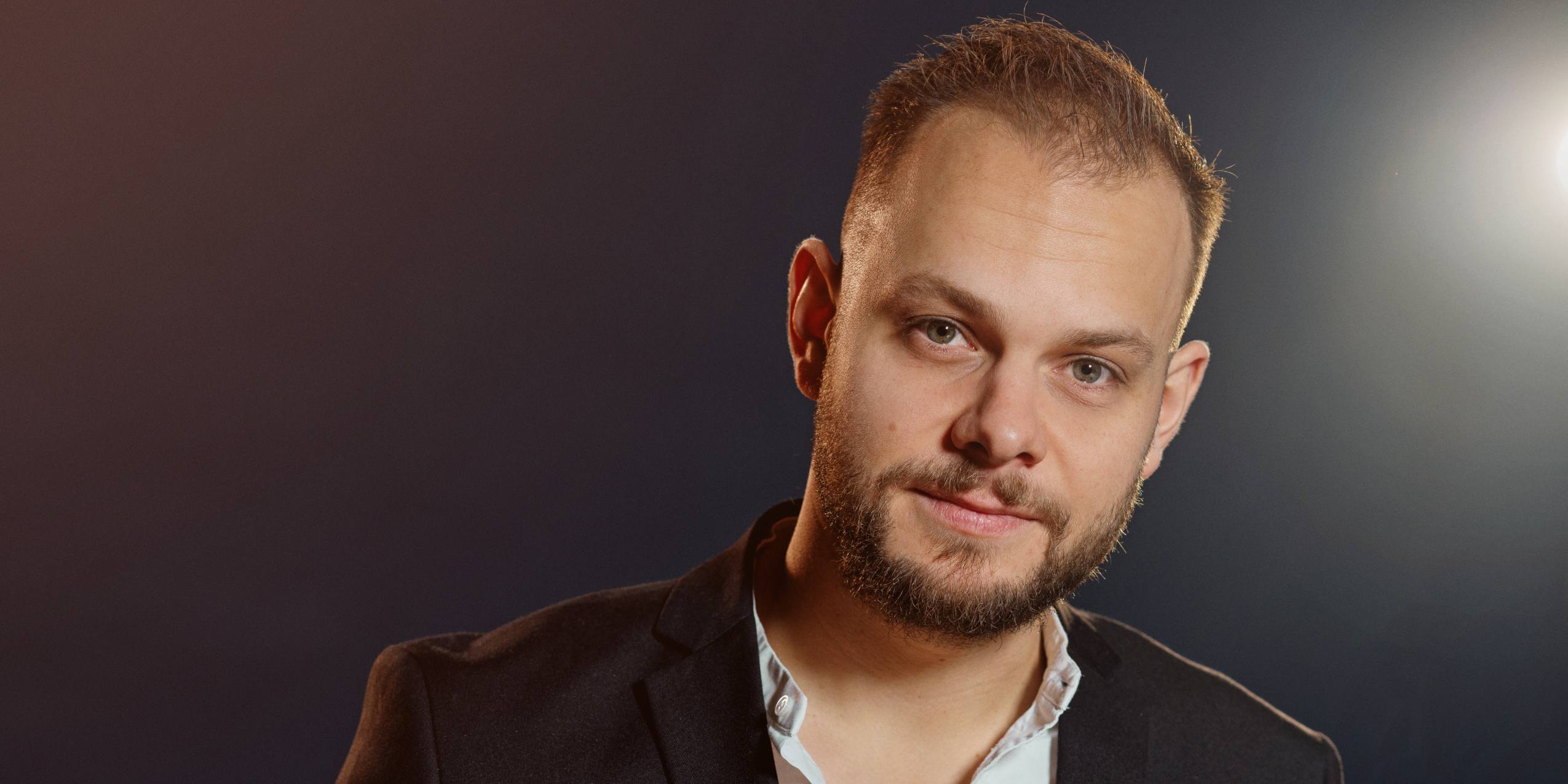 Portræt af Dave Vreuls, trompet